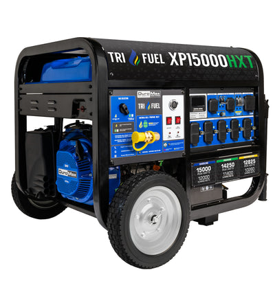 DuroMax 15,000 Watt Electric Start Tri Fuel Portable Generator